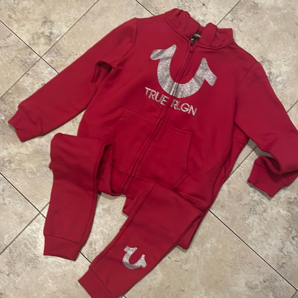 New true, religion, jogger, set girls size medium